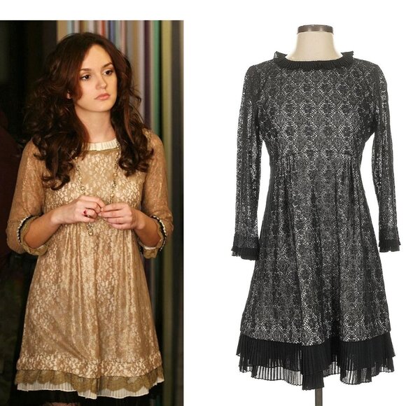 GOSSIP GIRL ASO BLAIR WALDORF Dita Dress Alt Color Black EUC RARE - Picture 1 of 6